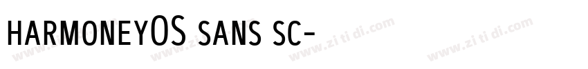 harmoneyOS sans sc字体转换